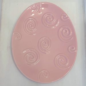 ❤️3/$25 Pretty Pink Easter Egg Decorative Plate